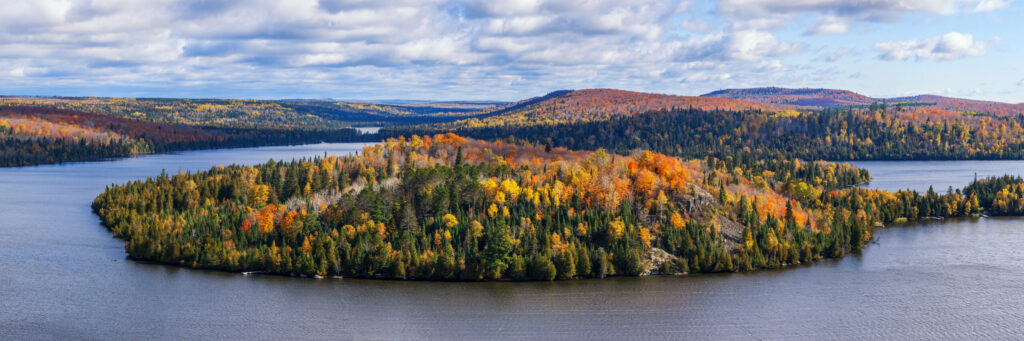 Fall Foliage Vista Of The Superior National Forest. View On Cari